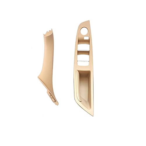 AVATUPRPTC RHD Rechtslenker Auto Innentür Fenster Schalterabdeckung Original Innentürgriff Verkleidung Passend for BMW F10 F11 F18 520 523 525 Innerer Türgriff(Front 2pcs Beige) von AVATUPRPTC
