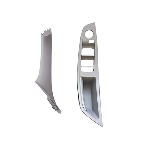 AVATUPRPTC RHD Rechtslenker Auto Innentür Fenster Schalterabdeckung Original Innentürgriff Verkleidung Passend for BMW F10 F11 F18 520 523 525 Innerer Türgriff(Front 2pcs Gray) von AVATUPRPTC