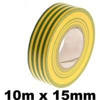 AVB - 10 Rollen Scotch-Isolierung für Elektriker – 10-Meter-Bänder – grün & gelb AVB - 10 Rollen Scotch-Isolierung für Elektriker – 10-Meter-Bänder – grün & gelb von AVB