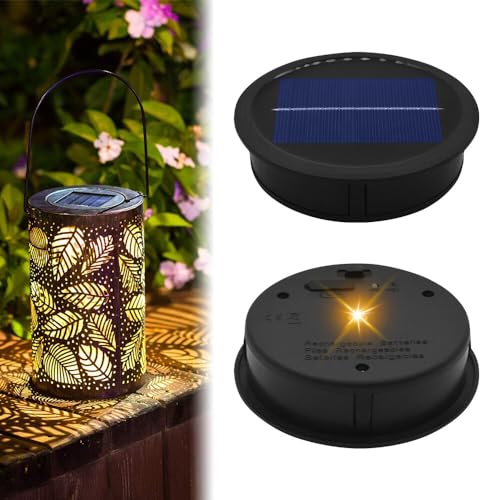 AVCXEC 2 Stück Solarleuchten Ersatz Top, USB Wiederaufladbar Solarleuchten Ersatzteile, Wasserdicht LED Solarpanel Laterne Deckel, LED Solarmodule Ersatz für Garten Laterne Beleuchtung AVCXEC 2 Stück Solarleuchten Ersatz Top, USB Wiederaufladbar Solarleuchten Ersatzteile, Wasserdicht LED Solarpanel Laterne Deckel, LED Solarmodule Ersatz für Garten Laterne Beleuchtung von AVCXEC