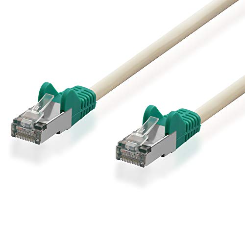 BestPlug 2 Meter Crossover Kabel, RJ45-Stecker auf RJ45-Stecker, CAT.5e, S-FTP, Grau von BestPlug