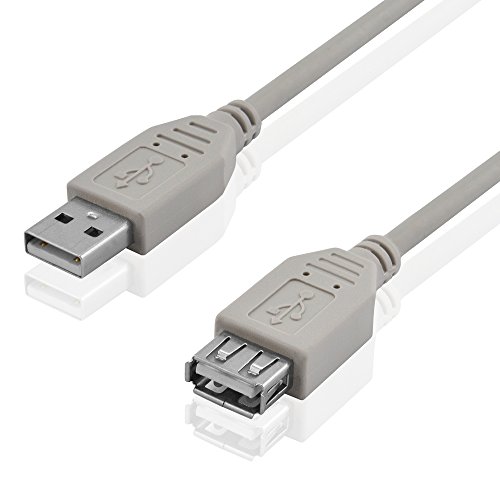 BestPlug 30cm 2.0 USB Kabel, USB A-Stecker männlich auf USB A-Buchse Kupplung weiblich, High Speed, Grau BestPlug 30cm 2.0 USB Kabel, USB A-Stecker männlich auf USB A-Buchse Kupplung weiblich, High Speed, Grau von BestPlug
