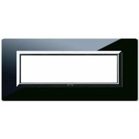 AVE - Vera Sistema 44 Abdeckrahmen Glas 7 Module absolut schwarz 44PV7NAL von AVE