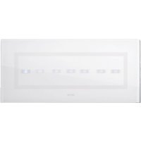 Abdeckrahmen AVE Touch glas-6/7, module Für 7-befehle, die das verschwinden der farbe Weiß hochglanz-finish 44PVTC7 von AVE