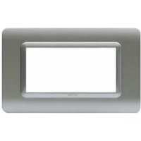 AVE - Abdeckrahmen sistema 44 Tecnopolymer matt silber 4 Module 44PY04AO von AVE