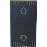 Schalter 1P 10A mit Pfeilen für Ave Noir Serie Sistema 45353 von AVE
