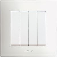 Vierfachschalter 10Ax nicht krank. 2M AVE BSN41001 von AVE