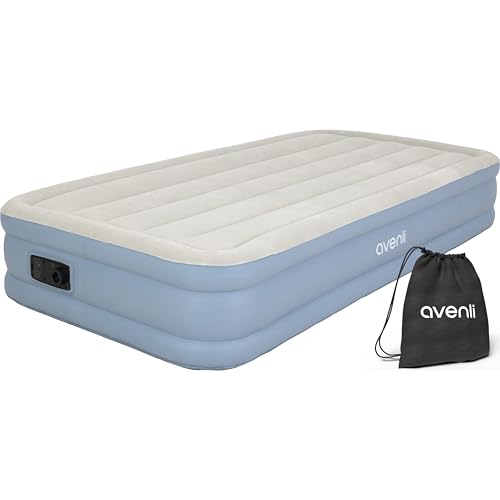AVENLI selbstaufblasende Luftmatratze 191 x 99 x 33 cm für 1 Person – Komfortables Einzel Luftbett mit integrierter Elektropumpe – Ideales Gästebett für Zuhause, Reisen und Camping von AVENLI