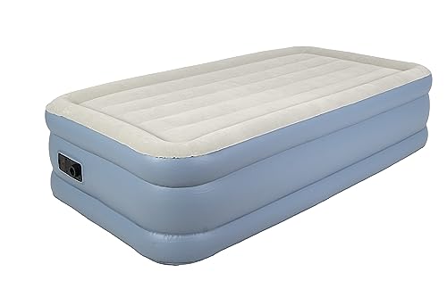 AVENLI Luftbett selbstaufblasend Luftmatratze Gästebett Einzelbett für 1 Person 191 x 99 x 46 cm mit eingebauter integrierter automatischer Pumpe blau grau von AVENLI