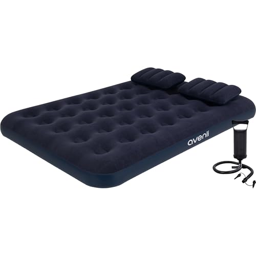 AVENLI aufblasbares Luftbett Campingmatratze Set 191 x 137 x 22 cm – Inklusive 2 Kissen & Luftpumpe – Komfortables Gästebett für Camping, Reisen & Zuhause – Langlebig, Bequem & Praktisch AVENLI aufblasbares Luftbett Campingmatratze Set 191 x 137 x 22 cm – Inklusive 2 Kissen & Luftpumpe – Komfortables Gästebett für Camping, Reisen & Zuhause – Langlebig, Bequem & Praktisch von AVENLI