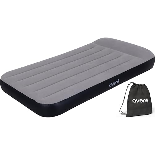 AVENLI selbstaufblasendes Luftbett 191 x 99 x 30 cm – Komfortable aufblasbare Matratze mit integrierter Pumpe – Perfektes Gästebett für Zuhause, Reisen oder Camping von AVENLI