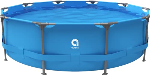 Avenli Pool 305 x 76 cm Frame Plus Stahlrahmen Aufstellpool ohne Pumpe blau rund Framepool Swimming Schwimmbecken Ersatzpool von AVENLI