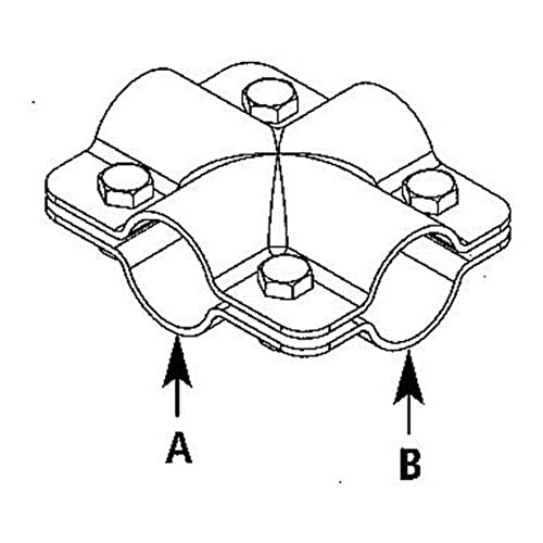 Kreuzschelle, A 1" (33,7 mm) x B 1" (33,7 mm) von AVERDE