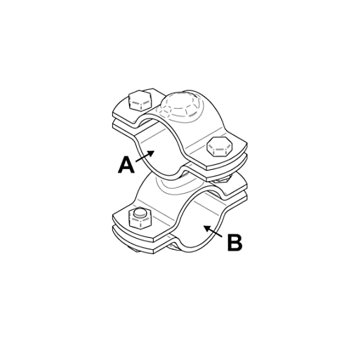 Querschelle geschweißt, A 1 1/4" (42,4 mm) x B 1 1/4" (42,4 mm) von AVERDE