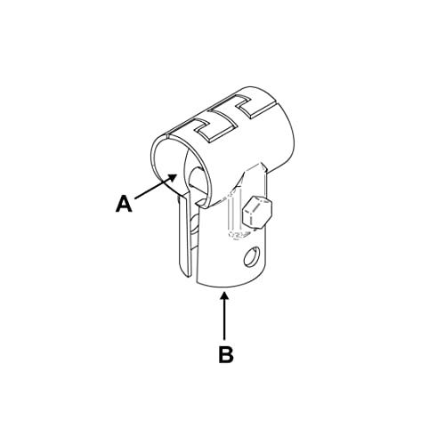 T-Schelle verzahnt, A 2" (60,3 mm) x B 1" (33,7 mm) von AVERDE