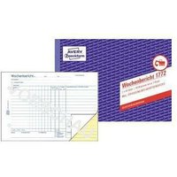 Wochenbericht DIN A5 quer selbstdurchschreibend 1 Durchschlag 2 x 40 Bl. von AVERY ZWECKFORM