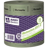 4x Rolle Wert-Marke 57x30mm Grün 4000 Abrisse von AVERY ZWECKFORM