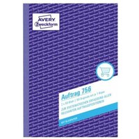 Avery Zweckform - Auftragsformular din A5 60g/m² nicht selbstdurchschreibend 1 Durchschlag handschriftlich weiß 2 x 50 Bl. von AVERY ZWECKFORM