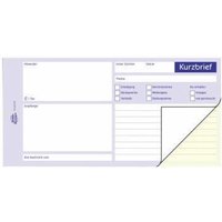 Avery Zweckform - Kurzbrief 1/3 din A4 selbstdurchschreibend 1 Durchschlag 2 x 40 Bl. Avery Zweckform - Kurzbrief 1/3 din A4 selbstdurchschreibend 1 Durchschlag 2 x 40 Bl. von AVERY ZWECKFORM