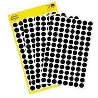Markierungspunkt 8mm Papier schwarz 416 Etik./Pack. von AVERY ZWECKFORM