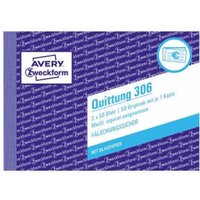 Avery Zweckform - Quittung din A6 quer nicht selbstdurchschreibend 1 Durchschlag 2 x 50 Bl. Avery Zweckform - Quittung din A6 quer nicht selbstdurchschreibend 1 Durchschlag 2 x 50 Bl. von AVERY ZWECKFORM