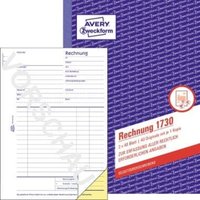 Avery Zweckform - Rechnung Formular Papierformat: din A5 Anzahl der Durchschläge: 1 Durchschlag von AVERY ZWECKFORM