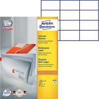 Universal-Etiketten A5 Blattformat 70x36mm 200 Stück von AVERY ZWECKFORM