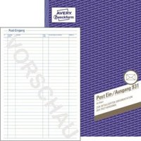 Postein-/Postausgang din A4 ohne Abheftlochung Klebebindung handschriftlich 50 Bl. Postein-/Postausgang din A4 ohne Abheftlochung Klebebindung handschriftlich 50 Bl. von AVERY ZWECKFORM