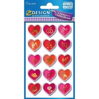 Premium Creative 3D Sticker Herzen von AVERY ZWECKFORM