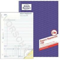 Avery Zweckform - Regiebericht din A4 selbstdurchschreibend 1 Durchschlag 2 x 40 Bl. von AVERY ZWECKFORM