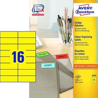 1.600 AVERY Zweckform Etiketten 3455 gelb 105,0 x 37,0 mm von AVERY Zweckform