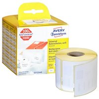 AVERY Zweckform Endlosetikettenrolle für Etikettendrucker AS0722440 weiß, 70,0 x 54,0 mm, 1 x 320 Etiketten von AVERY Zweckform