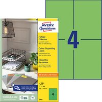 400 AVERY Zweckform Etiketten 3458 grün 105,0 x 148,0 mm 400 AVERY Zweckform Etiketten 3458 grün 105,0 x 148,0 mm von AVERY Zweckform