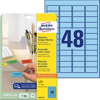 960 AVERY Zweckform Etiketten L6039-20 blau 45,7 x 21,2 mm 960 AVERY Zweckform Etiketten L6039-20 blau 45,7 x 21,2 mm von AVERY Zweckform