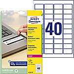 AVERY Zweckform L6145-20 Etiketten DIN A4 Weiß 45,7 x 25,4 mm 20 Blatt à 40 Etiketten von AVERY Zweckform