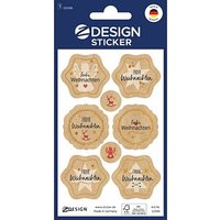 AVERY Zweckform Aufkleber Frohe Weihnachten, braun, 8 Etiketten AVERY Zweckform Aufkleber Frohe Weihnachten, braun, 8 Etiketten von AVERY Zweckform