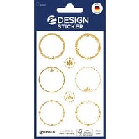 AVERY Zweckform Aufkleber Kreise, gold, 8 Etiketten von AVERY Zweckform