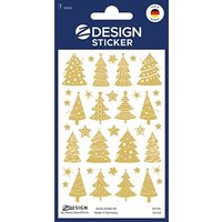 AVERY Zweckform Aufkleber Tannenbaum, gold, 38 Etiketten von AVERY Zweckform