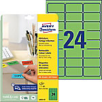 AVERY Zweckform Etiketten L6033-20 Rechteckig mit abgerundeten Ecken Grün 20 Blatt à 24 Etiketten von AVERY Zweckform