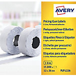 AVERY Zweckform Etiketten PLP1226 Weiß 2,6 x 1,2 cm 10 Pack à 1500 Etiketten von AVERY Zweckform