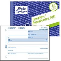 AVERY Zweckform Einnahme-/Ausgabebeleg Formularbuch 1205 von AVERY Zweckform