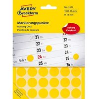 AVERY Zweckform Klebepunkte 3377 gelb Ø 18,0 mm von AVERY Zweckform