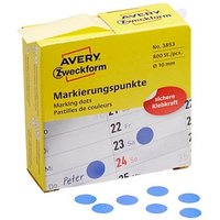 AVERY Zweckform Klebepunkte 3853 blau Ø 10,0 mm von AVERY Zweckform