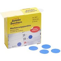 AVERY Zweckform Klebepunkte 3857 blau Ø 19,0 mm, 250 St. AVERY Zweckform Klebepunkte 3857 blau Ø 19,0 mm, 250 St. von AVERY Zweckform