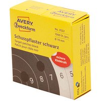 AVERY Zweckform Klebepunkte Schusspflaster schwarz Ø 19,0 mm, 1.000 St. AVERY Zweckform Klebepunkte Schusspflaster schwarz Ø 19,0 mm, 1.000 St. von AVERY Zweckform