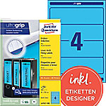AVERY Zweckform L4767-100 Ordneretiketten DIN A4 Blau 61 x 192 mm 100 Blatt à 4 Etiketten AVERY Zweckform L4767-100 Ordneretiketten DIN A4 Blau 61 x 192 mm 100 Blatt à 4 Etiketten von AVERY Zweckform