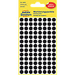 AVERY Zweckform 3009 Markierungspunkte Spezial Schwarz 4 Blatt à 104 Etiketten von AVERY Zweckform