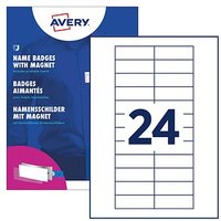 AVERY Zweckform Namensschilder mit Magnet 68,0 x 22,0 mm von AVERY Zweckform