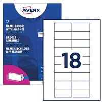 AVERY Zweckform Namensschilder mit Magnet 70,0 x 30,0 mm von AVERY Zweckform