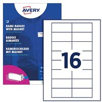 AVERY Zweckform Namensschilder mit Magnet 80,0 x 34,0 mm AVERY Zweckform Namensschilder mit Magnet 80,0 x 34,0 mm von AVERY Zweckform
